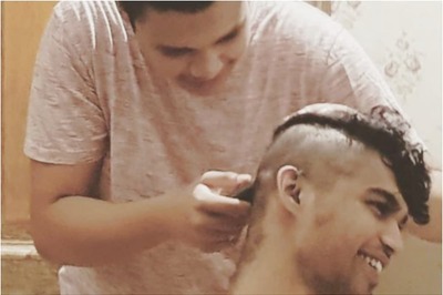 When Irrfan Clicked Pics of Babil Khan Getting Haircut from Sutapa Sikdar