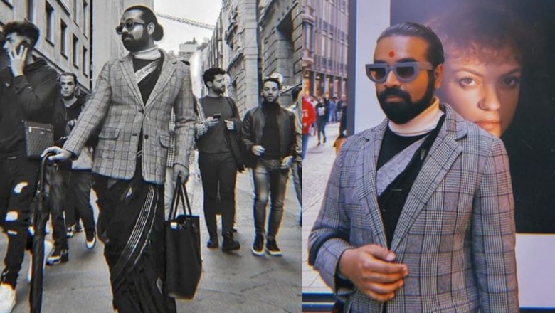 Kolkata Man in Saree, Bindi is the Desi Representation We Needed in Milan Streets