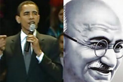 Obama swears by the teachings of Gandhi, seeks emulation