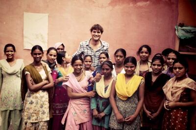 See what Ashton Kutcher's been up to in Delhi