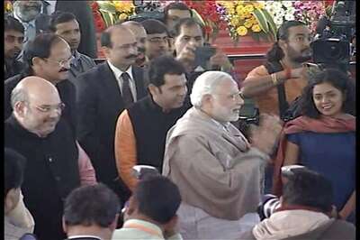 PM Modi, Amit Shah host 'Diwali Milan' for journalists