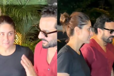 Saif Ali Khan Holds Kareena Kapoor's Hand Tight, Blows Kisses To Paps As They Head Towards Their Car; WATCH