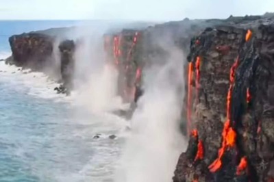 Watch: Mesmerising Moment Lava Met Pacific Ocean At Hawaii's Big Island