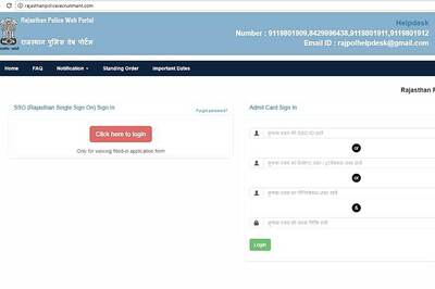Rajasthan Police Constable Admit Card 2018 Released at rajasthanpolicerecruitment.com, Exams Start 7th March 2018