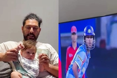 WATCH: Yuvraj Singh Enjoys Iconic 'Six 6s' Against Stuart Broad With His Son