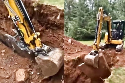 Watch: JCB Machine Digs Out Treasure Buried Under A Massive Concrete Slab