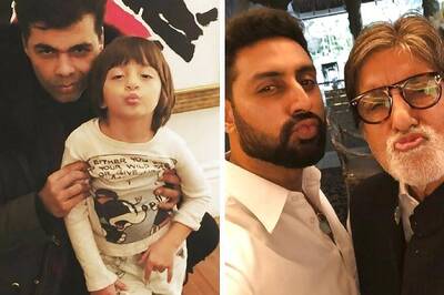 This Photo of Amitabh Bachchan and Abhishek Bachchan Is a Potential Competition For Karan Johar's Pout