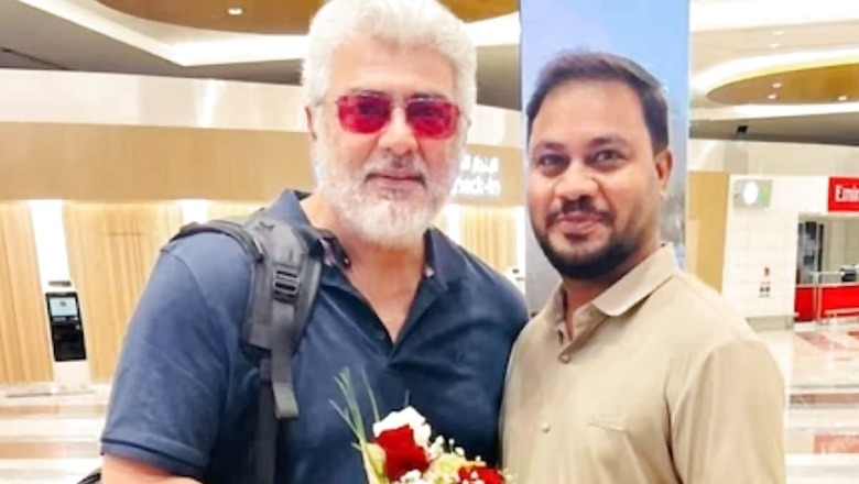 Fan Frenzy At Chennai Airport As Ajith Kumar Returns From Bike Tour
