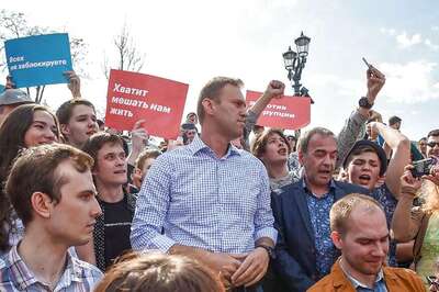 Russian Opposition Leader, Alexei Navalny and Over 1000 Anti-Putin Demonstrators Detained