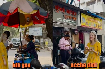Russian Influencer Tries Idli Sambhar on Streets of Mumbai, Calls it 'Culinary Awakening'