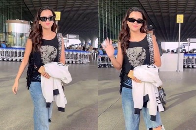 Tejasswi Prakash Serves Style Inspo In A Tank Top And Boyfriends Jeans At The Airport; Watch
