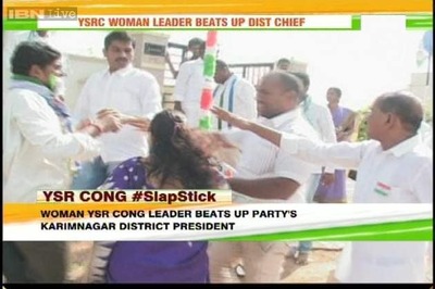 Hyderabad: YSR Congress mahila leader roughs up district chief