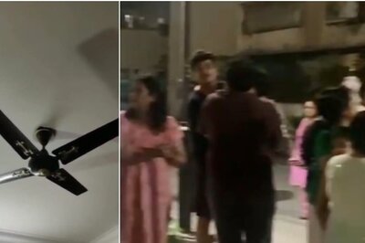 Fan Shakes, People Rush Out of Buildings as Earthquake Jolts Delhi-NCR | WATCH