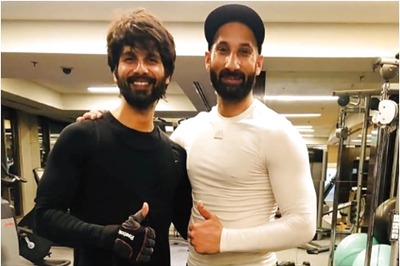 When Shahid Kapoor Worked Out with Sardar Singh at the Gym, See Pic