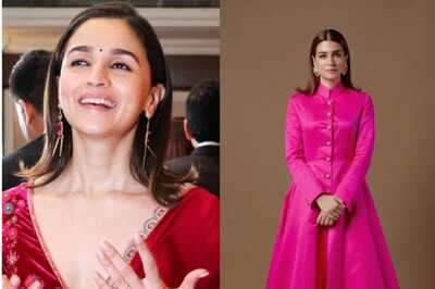 Alia Bhatt and Kriti Sanon Look Regal In Their Dazzling Attires at State Dinner
