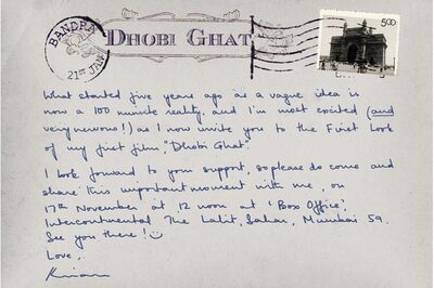 Kiran's postcards before 'Dhobi Ghat'