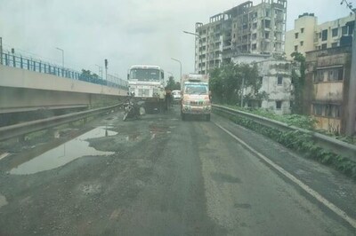 Rainy Season Leaves Belgharia Expressway In Shambles