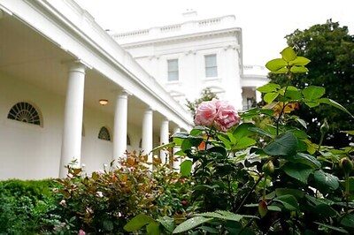 Spruced-up White House Rose Garden Set For First Lady Speech