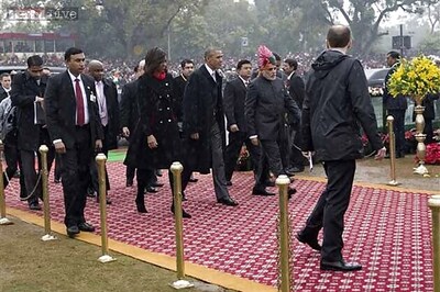 Seven layer security ring at Rajpath