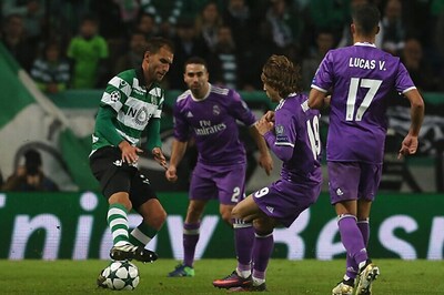 Champions League: Late Karim Benzema Header Gives Real 2-1 Win At 10-man Sporting