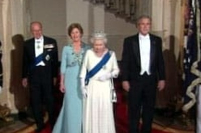 Bush goes white tie for Queen Elizabeth