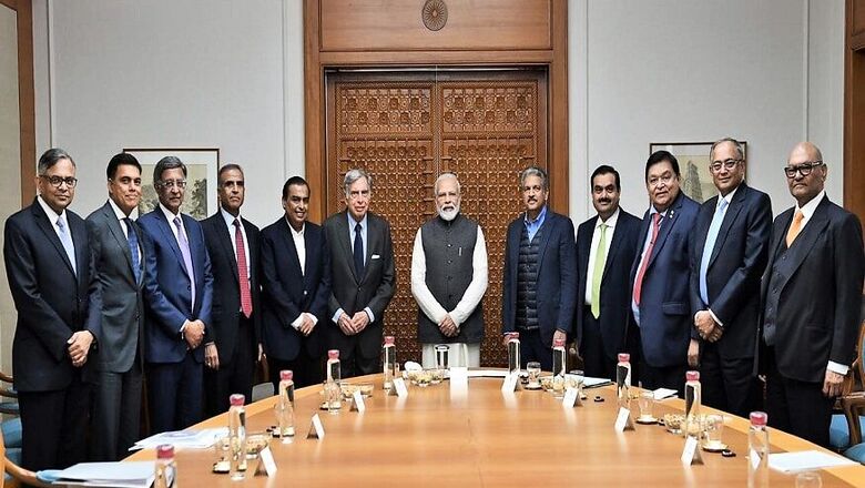 PM Modi Meets Ambani, Adani and Other India Inc Heads to Discuss Economy
