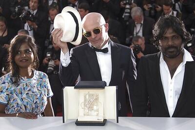 French film 'Dheepan' wins the Palme d'Or at Cannes Film Festival