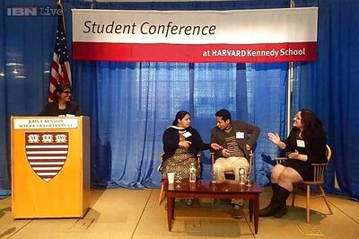 Snapshot: Misa Bharti releases pictures of being a speaker at India Conference, Harvard denies