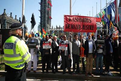 Tricolour Torn Down From Flagpole During Anti-Modi Protests in London