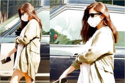 In Pics: Mom-to-be Anushka Sharma Aces Casual Maternity Look as she Continues to Shoot