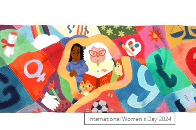 Google Doodle Honours Women's Progress on International Women's Day 2024