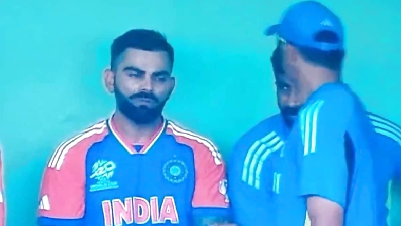 Rahul Dravid Consoles Disheartened Virat Kohli in Dugout After Ace Batter Registers Another Low Score: WATCH