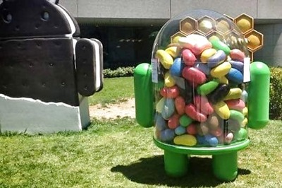 Google makes Jelly Bean official with sculpture
