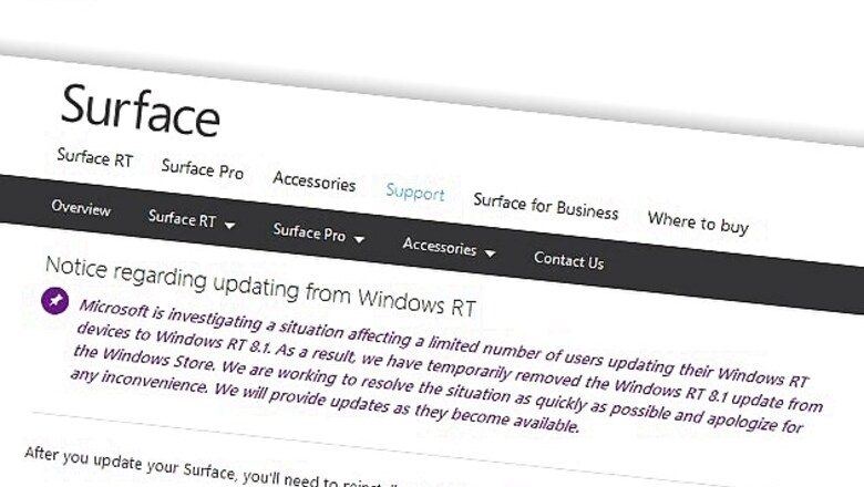 Microsoft withdraws Windows RT 8.1 update to fix 'Blue Screen of Death' issues