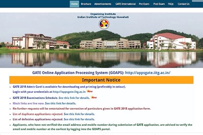 GATE 2018 Admit Cards Released at gate.iitg.ac.in; Download Now, Preferably in Color! Know the Exam Schedule