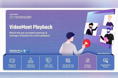 Indian Zoom Alternative VideoMeet Brings 'Playback' That Allows Hosts to Schedule Pre-Recorded Meetings