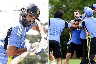 Simulation on Uneven Tracks: Rohit Sharma Ignores Blow and Trains Hard Along with Virat Kohli and Suryakumar Yadav