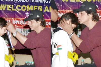 Watch: Shah Rukh Khan Kisses Kareena Kapoor's Son Taimur, Presents Medal to Him in Viral Pics