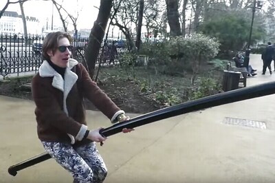 Watch: The world's longest selfie stick in action