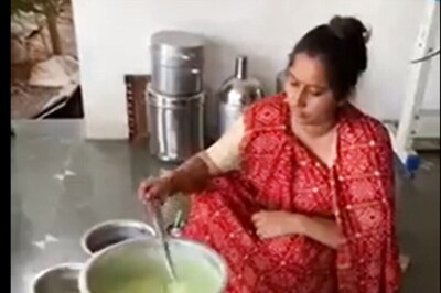 Watch: Woman Preparing Ice Cream Using A Ceiling Fan Is Peak Jugaad