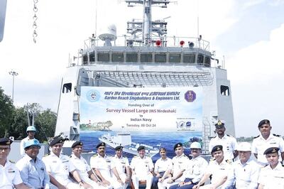 GRSE Deliver INS Nirdeshak, Second Survey Vessel to Indian Navy