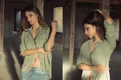 'Love Letters From The Archives': Mouni Paints Your Feed Green In A SEXY Unbuttoned Shirt