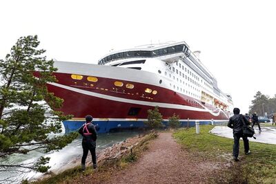Ferry Runs Aground in Baltic Sea, Leaving Nearly 430 Aboard Stranded for the Night