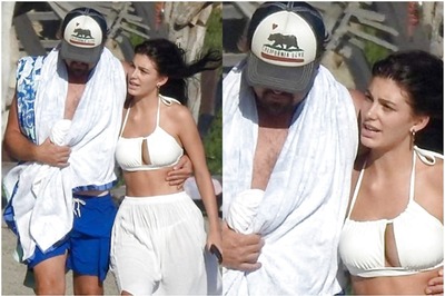 Leonardo DiCaprio Enjoys Beach Time with Camila Morrone, See Pics