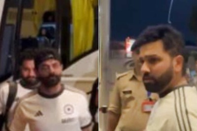 Rohit, Jadeja, Coach Dravid Spotted at Mumbai Airport as Team India Leaves for T20 World Cup 2024: WATCH