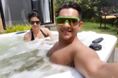 Aditya Narayan Relaxes with Wife Shweta Agarwal at a Wellness Retreat; Shares Pics
