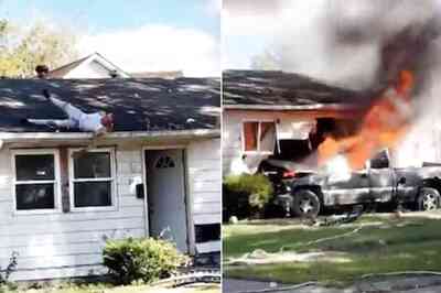 Watch: Drunk Man’s Antics As His Vehicle Catches Fire Shock Neighbours