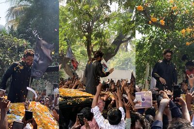 Allu Arjun Receives A Grand Welcome With Flower Shower From Fans As He Brings Home National Award, Watch