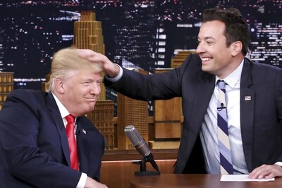 Donald Trump Tells Jimmy Fallon to Stop ‘Whimpering’ and ‘Be a Man' Over 2015 Hair-Mussing Episode