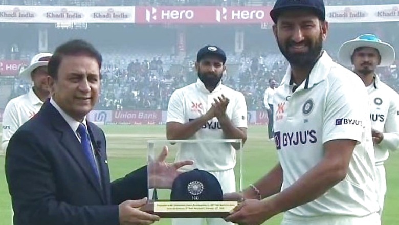 'Never Thought I'd Get to 100 Tests': Pujara Felicitated by BCCI, Receives 100th Cap From Gavaskar - WATCH
